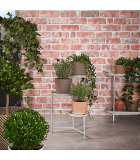 استند گلدان ۳ تایی ایکیا مدل OLIVBLAD خاکستری روشن