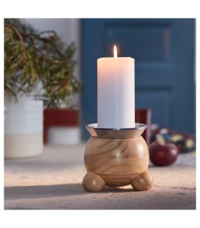 جاشمعی چوبی ایکیا VINTERFINT برای شمع بلوکی