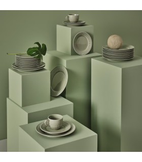 بشقاب ایکیا مدل STRIMMIG رنگ سبز قطر ۲۷ سانتی متر