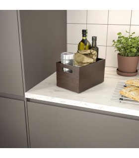 باکس چوبی ایکیا مدل UPPDATERA رنگ قهوه ایی تیره