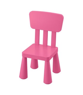 صندلی کودک ایکیا مدل MAMMUT رنگ صورتی