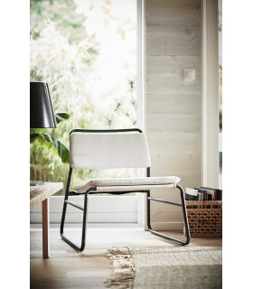 صندلی راحتی ایکیا مدل LINNEBACK خاکستری روشن