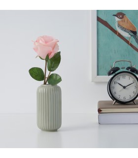 گلدان سفالی ایکیا مدل STILREN فیروزه ایی سایز ۱۲ سانتی متر