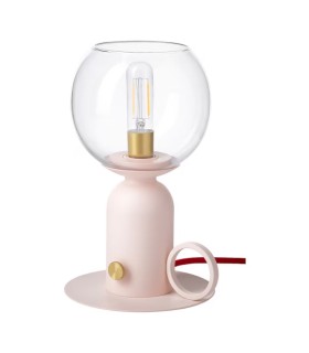 آباژور رومیزی ایکیا مدل ÅSKMULLER رنگ صورتی