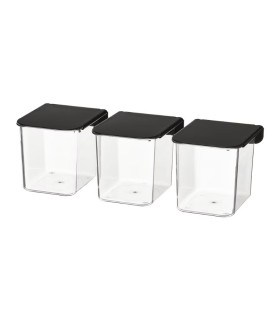 ست 3 تایی باکس پگ برد ایکیا مدل SKÅDIS مشکی