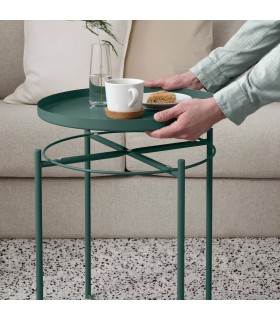میز عسلی ایکیا مدل GLADOM سبز تیره