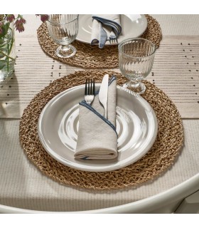 بشقاب ایکیا مدل SANDSKÄDDA بژ روشن قطر ۲۶ سانتی متر