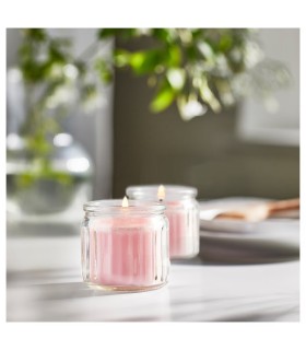 شمع معطر ایکیا مدل LUGNARE صورتی