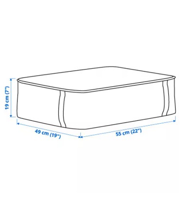 جعبه ذخیره سازی فیروزه ایی ایکیا مدل SÄCKKÄRRA