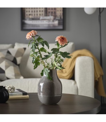 گلدان سفالی ایکیا GRADVIS رنگ زغالی