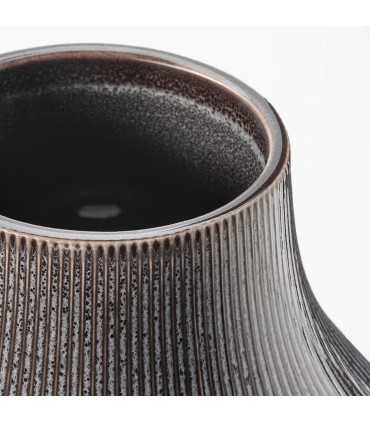 گلدان سفالی ایکیا GRADVIS رنگ زغالی