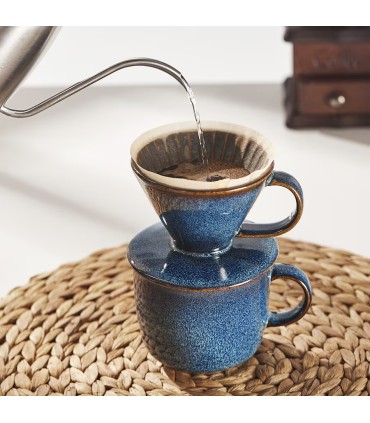 فیلتر قهوه سرامیکی ایکیا مدل GLADELIG رنگ آبی