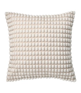 کاور کوسن ایکیا مدل SVARTPOPPEL رنگ سفید