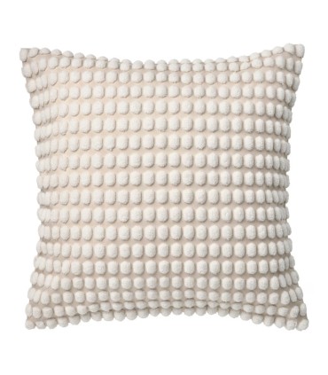 کاور کوسن ایکیا مدل SVARTPOPPEL رنگ سفید