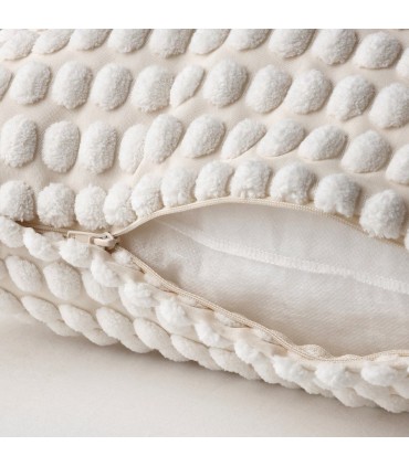 کاور کوسن ایکیا مدل SVARTPOPPEL رنگ سفید