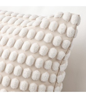 کاور کوسن ایکیا مدل SVARTPOPPEL رنگ سفید