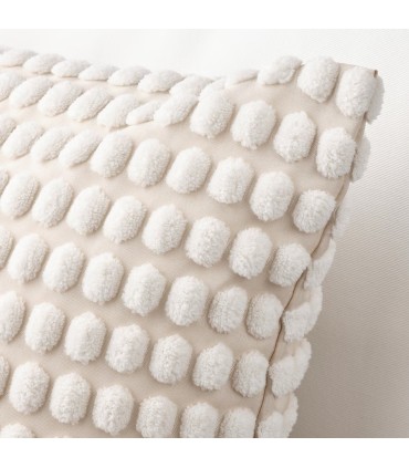 کاور کوسن ایکیا مدل SVARTPOPPEL رنگ سفید