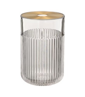 گلدان شیشه ایی طلایی ایکیا مدل GRADVIS