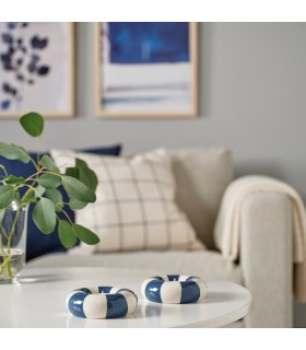 جا شمعی ایکیا مدل TRÄDSTAM رنگ آبی