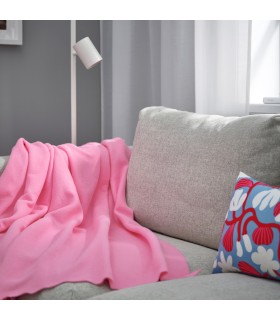 پتو و شال مبل ایکیا مدل DAGGKÅPOR رنگ صورتی