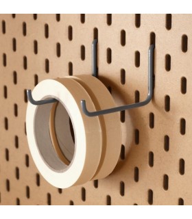 ست ۲ تایی قلاب پگ بورد ایکیا مدل SKÅDIS رنگ زغالی