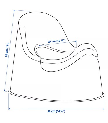 توالت فرنگی کودک ایکیا مدل LOCKIG رنگ فیروزه ایی