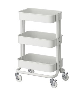 ترولی ایکیا مدل RASKOG رنگ سفید سایز کوچک