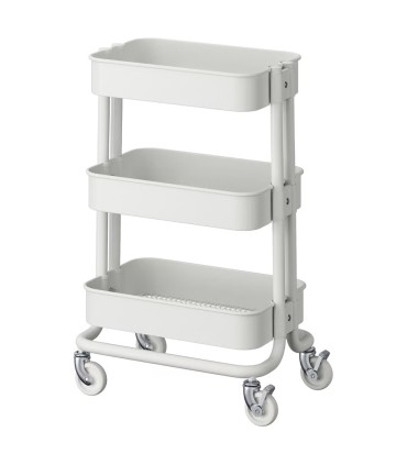 ترولی ایکیا مدل RASKOG رنگ سفید سایز کوچک