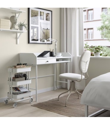 ترولی ایکیا مدل RASKOG رنگ سفید سایز کوچک