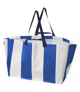 کیسه خرید آبی ایکیا مدل SÄCKKÄRRA حجم ۷۱لیتری