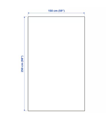 پتو و روتختی ایکیا مدل TRATTVIVA سایز 150x250 قهوه ایی زرد