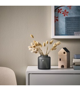 گلدان دودی ایکیا مدل KONSTFULL سایز ۱۰ سانتی متری