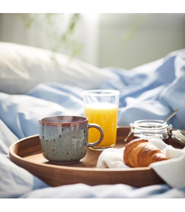 ماگ ایکیا مدل GLADELIG ترکیب بژ و سبز