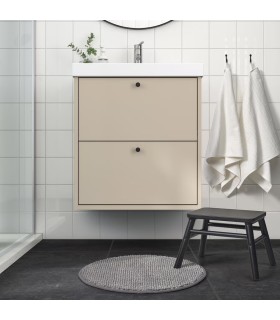 پادری گرد توپکی ایکیا مدل TOFTBO رنگ خاکستری-سفید ملانژ