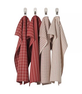 ست 4 تایی دستمال ایکیا مدل RINNIG رنگ قرمز