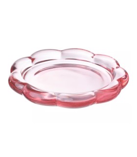 جا شمعی صورتی ایکیا مدل BLADFÅGEL قطر ۱۱ سانتی متر