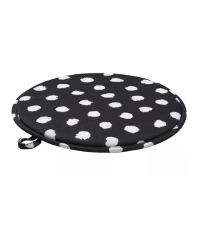 نشیمنگاه صندلی و چهارپایه ایکیا مدل ÄNGSFRÄKEN سیاه و سفید