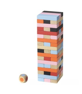 ست ۵۴ تایی بلوک چوبی ایکیا مدل FJÄLLVRÅK