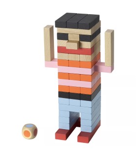 ست ۵۴ تایی بلوک چوبی ایکیا مدل FJÄLLVRÅK