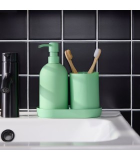 ست ۳ تایی سرویس بهداشتی ایکیا مدل GANSJÖN سبز