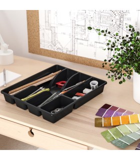 جا قاشقی ایکیا مدل SMÄCKER سایز 31x26 زغالی