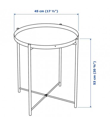 میز عسلی ایکیا مدل GLADOM