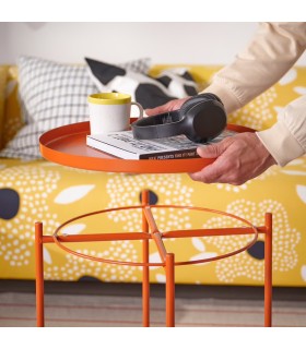 میز عسلی ایکیا مدل GLADOM رنگ نارنجی