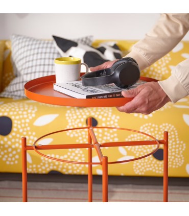 میز عسلی ایکیا مدل GLADOM رنگ نارنجی