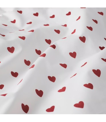 روتختی ایکیا مدل BARNDRÖM سایز 110x125 قلب قرمز