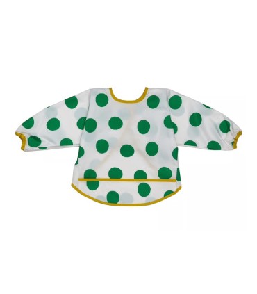 پیشبند کودک ایکیا مدل KLADDIG سفید و سبز