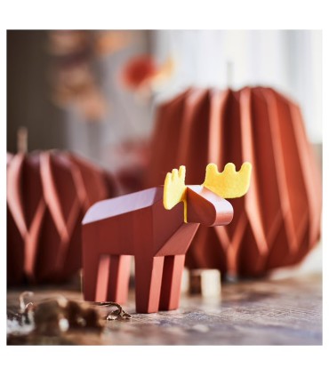 گوزن نارنجی دکوری ایکیا مدل HÖSTAGILLE