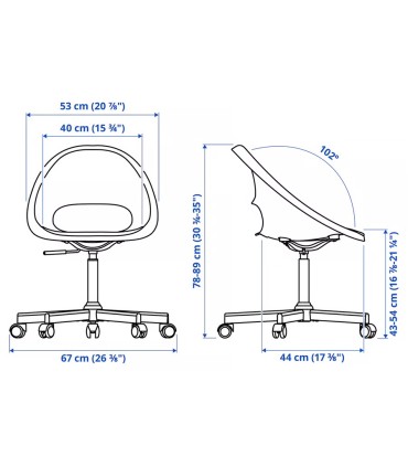 صندلی چرخدار ایکیا مدل ELDBERGET / MALSKÄR