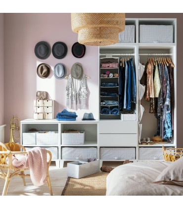 باکس ذخیره خاکستری ایکیا مدل STUK سایز55x51x18