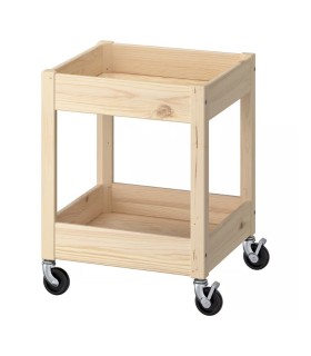 ترولی چوبی ایکیا مدل LOSHULT سایز 38x38x49